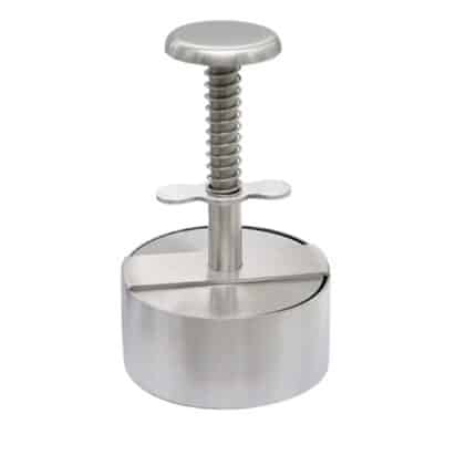 לחצן להמבורגר נירוסטה 11 סמ