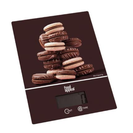 משקל דיגיטלי 5 קג מקרון חום FOOD APPEAL
