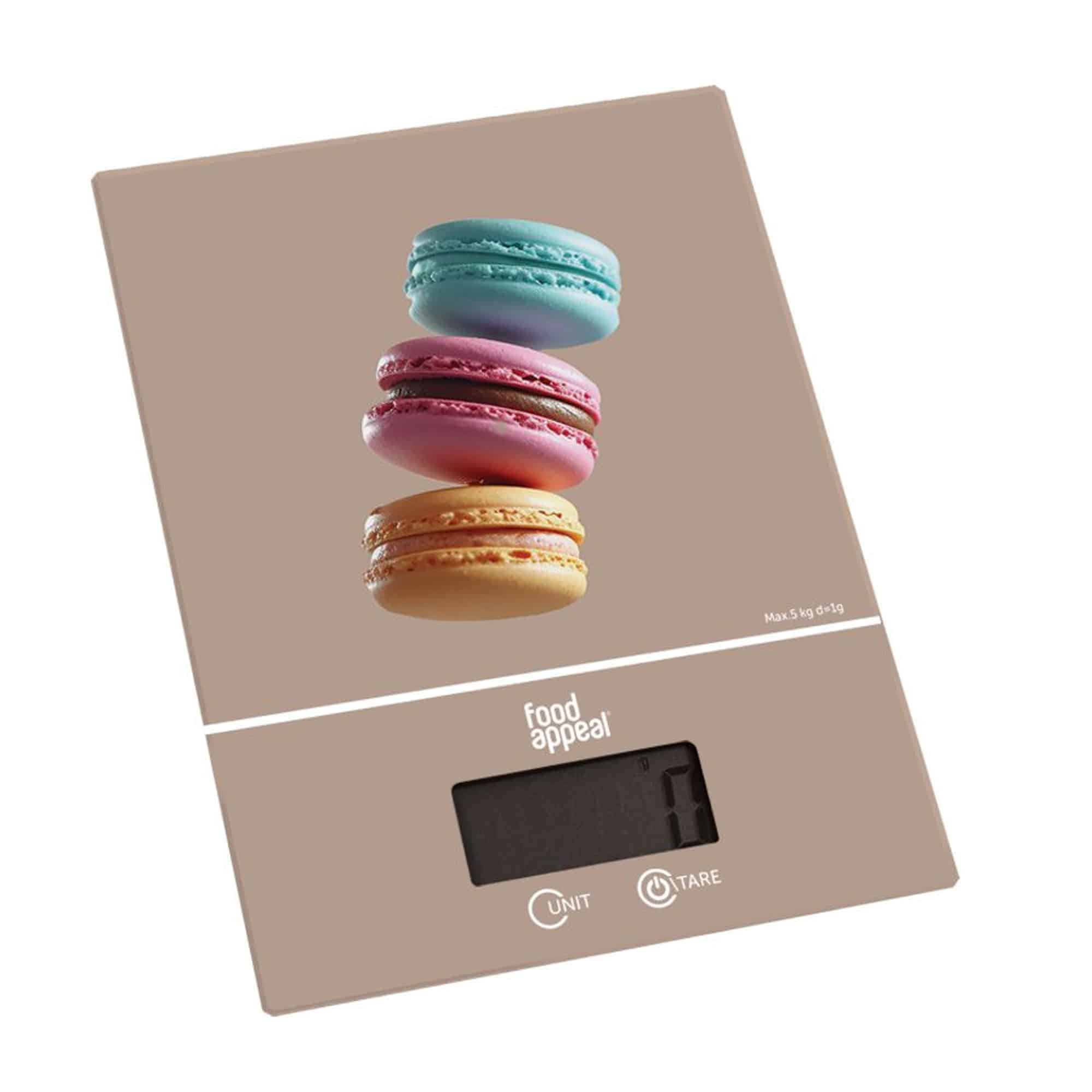 משקל דיגיטלי 5 קג מקרון מוקה FOOD APPEAL – תמונה 1