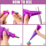 ⁦סט זילוף מהודר 20 שקיות זילוף חד פעמי,1 שקית סיליקון+2מתאמים+3 קלפים+3 חובקים⁩ – תמונה ⁦2⁩