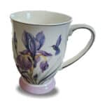 מאג קרמיקה פרפרים זהב על רגל 330 מל