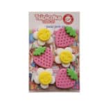 בצק סוכר תותים ורודים