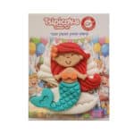 בצק סוכר בתולת ים שיער אדום