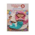 בצק סוכר בתולת ים שיער ורוד