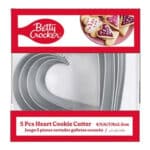 מארז 5 חותכני לב Betty Croker