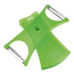 קולפן כפול חלק ומשונן ירוק KUHN RIKON שוויץ