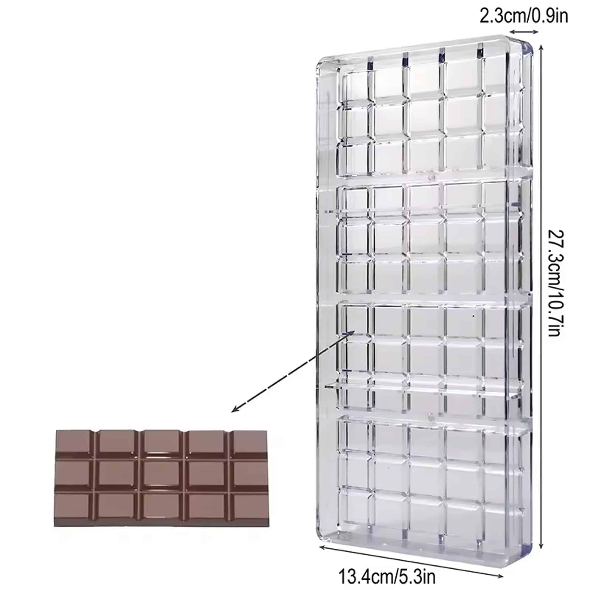 תבנית פוליקבונט טבלאות שוקולד – תמונה 1