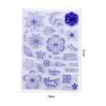 טמפלט פרחים וכיתוב לבצקים סגול בלעדי!