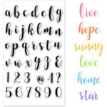 טמפלט כתב עגול אנגלית לבצקים בלעדי!