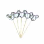 טופר מיקי סילבר על מקל 6 יח' 11.5 ס"מ