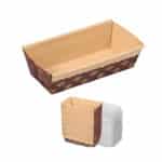 תבנית נייר חום עם מכסה 22.5*10*5 ס"מ