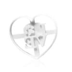 ⁦חותכן לב LOVE עם טקסטורה כף חתול 7*8 ס"מ בלעדי!⁩ – תמונה ⁦2⁩