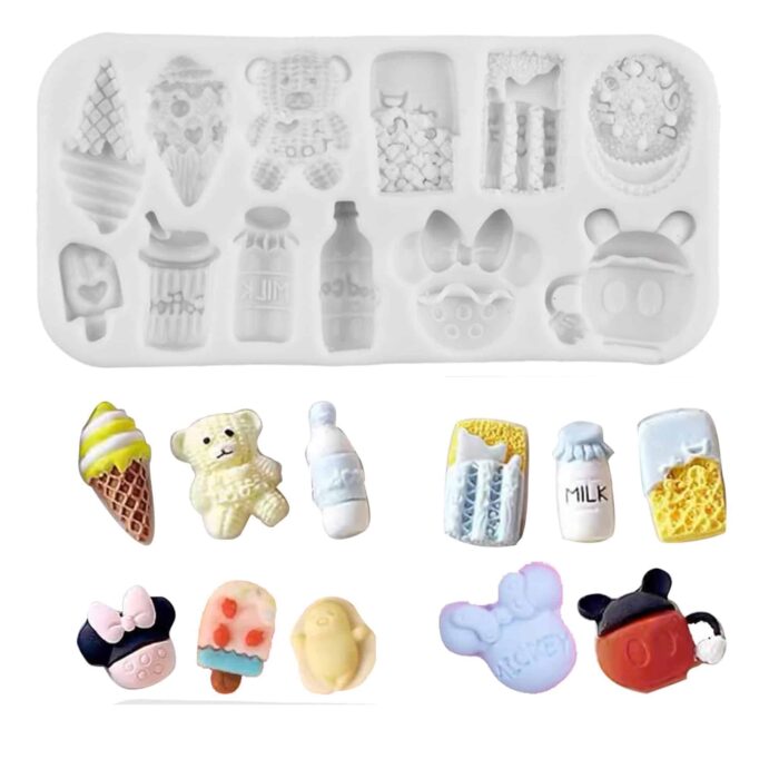 ⁦תבנית סילקון מוטיב ילדים דגם 1 12 שקעים בלעדי!!⁩ – תמונה ⁦4⁩