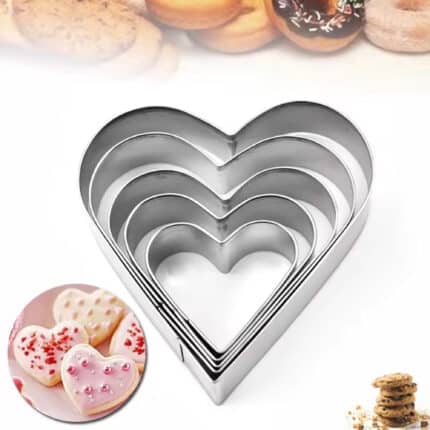 סט 5 חותכני לב מתכת בלעדי!