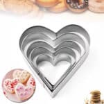 סט 5 חותכני לב מתכת בלעדי!