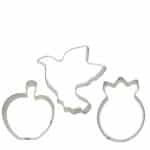 סט 3 חותכנים צורניים תפוח יונה