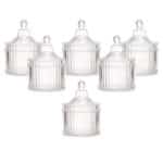 6 יח בונבונירה פלסטי קריסטל ק-5.5 ג-7 סמ