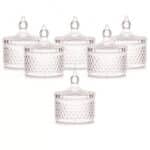 6 יח בונבונירה מיני פלסטי קריסטל ק-5 ג-7 סמ