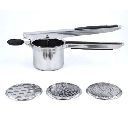 מועך תפ"א נירוסטה + 3 דיסקיות