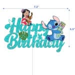 טופר לילו וסטיץ כחול HAPPY BIRTHDAY בלעדי!