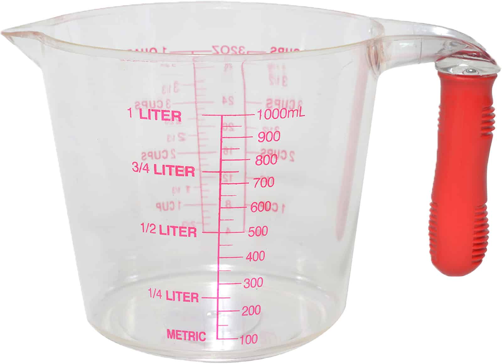 כד מידה אקריל ידית גמישה 1 ליטר – תמונה 1