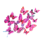 פרפרים צבעונים לקישוט עוגה גדלים שונים