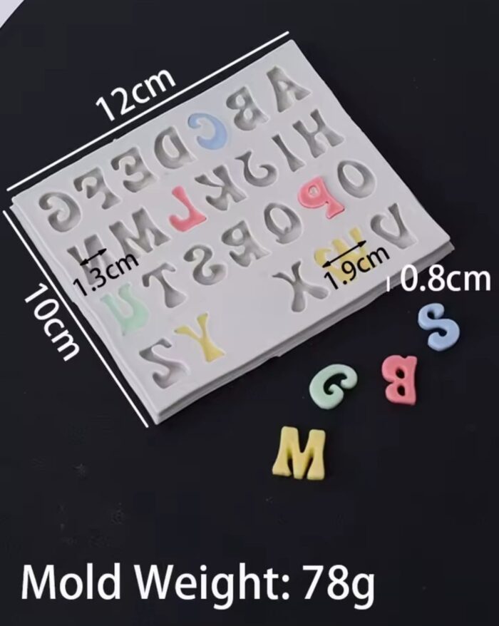⁦תבנית סילקון אותיות אנגלית⁩ – תמונה ⁦3⁩