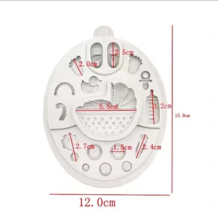 ⁦תבנית סילקון מוטיב BABY בלעדי!⁩ – תמונה ⁦3⁩