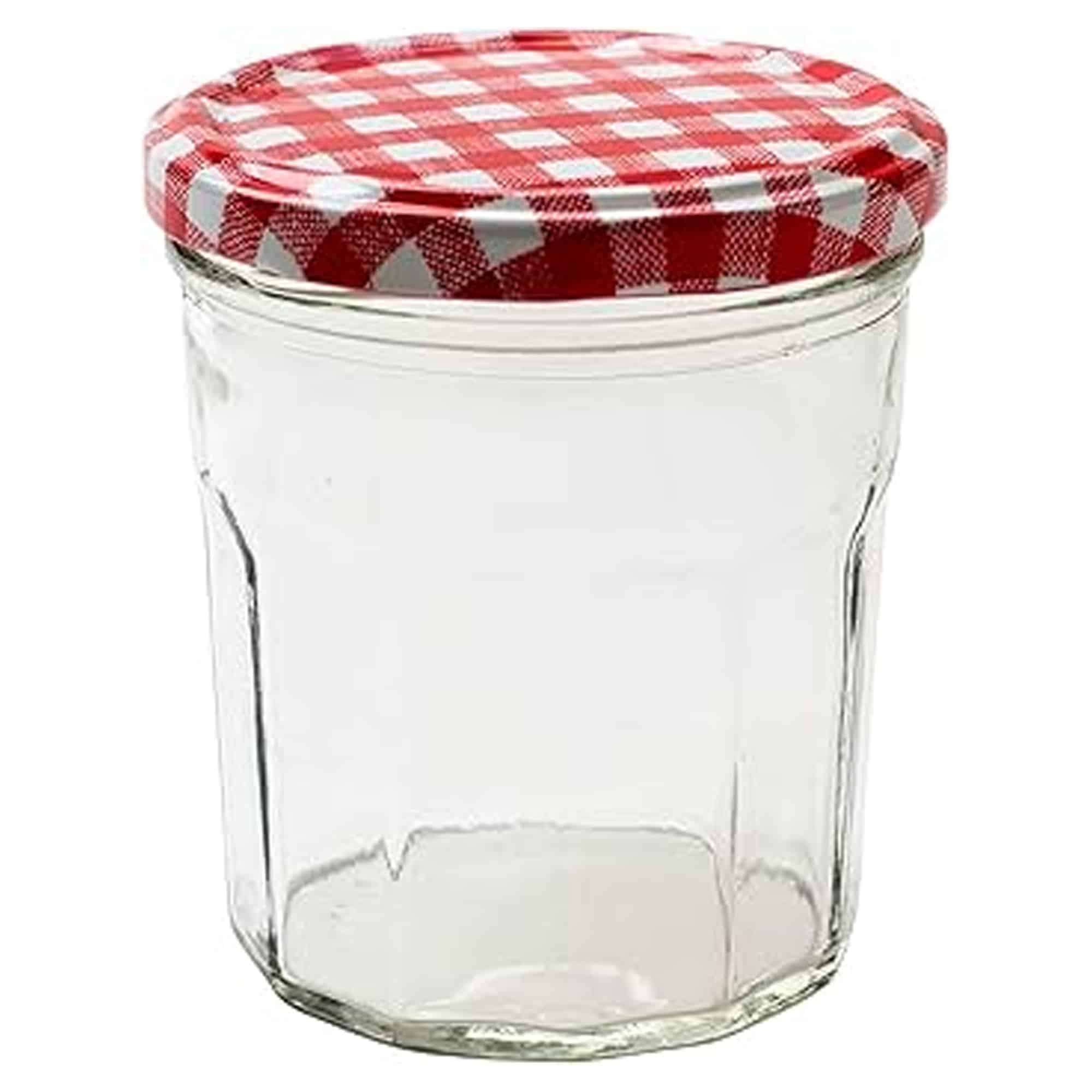 צנצת זכוכית 380 מ"ל לריבות – תמונה 1