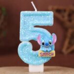 נר סטיץ כחול לבן ספרה 5 בלעדי!