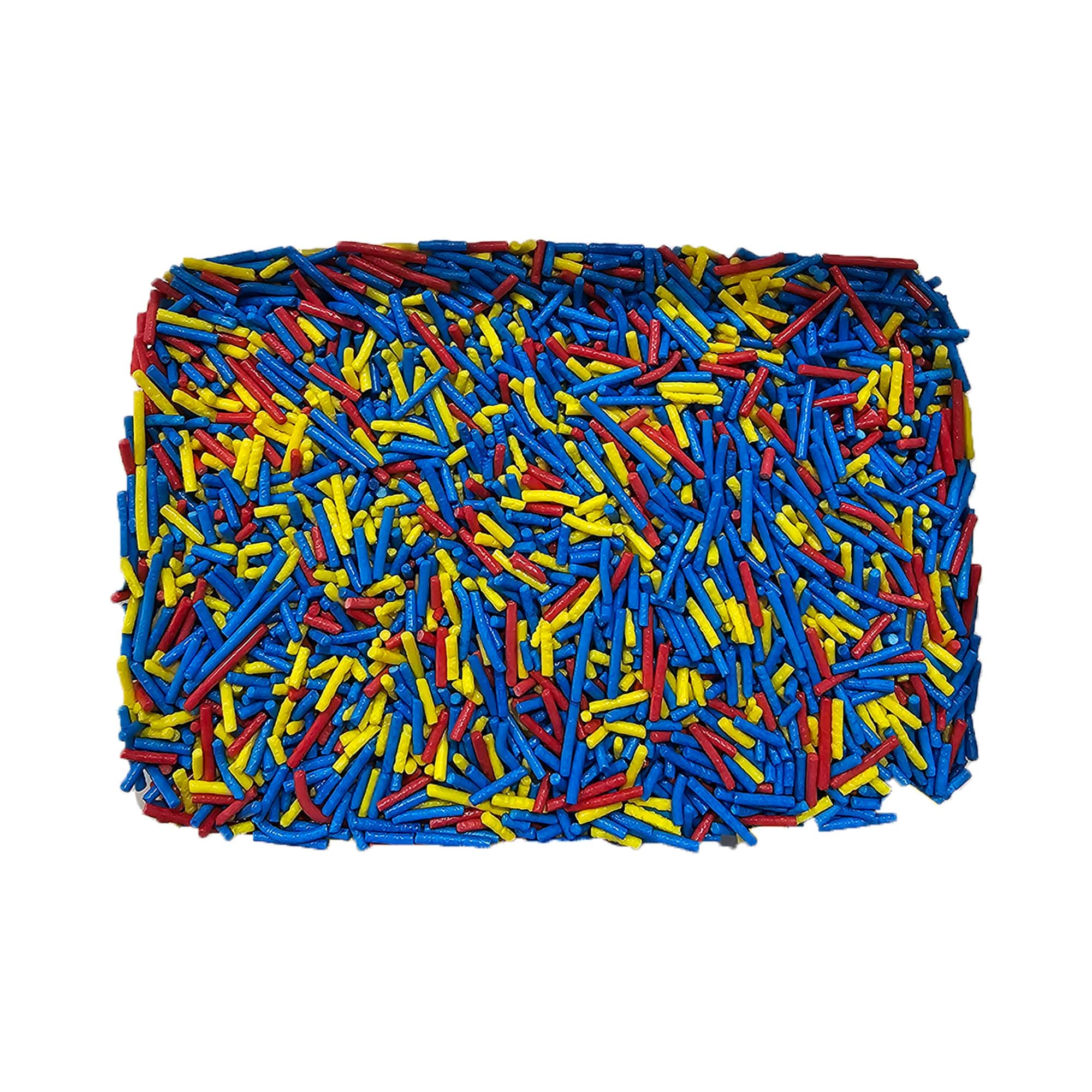 סוכריות איטריות צהוב אדום כחול 200 גרם – תמונה 1