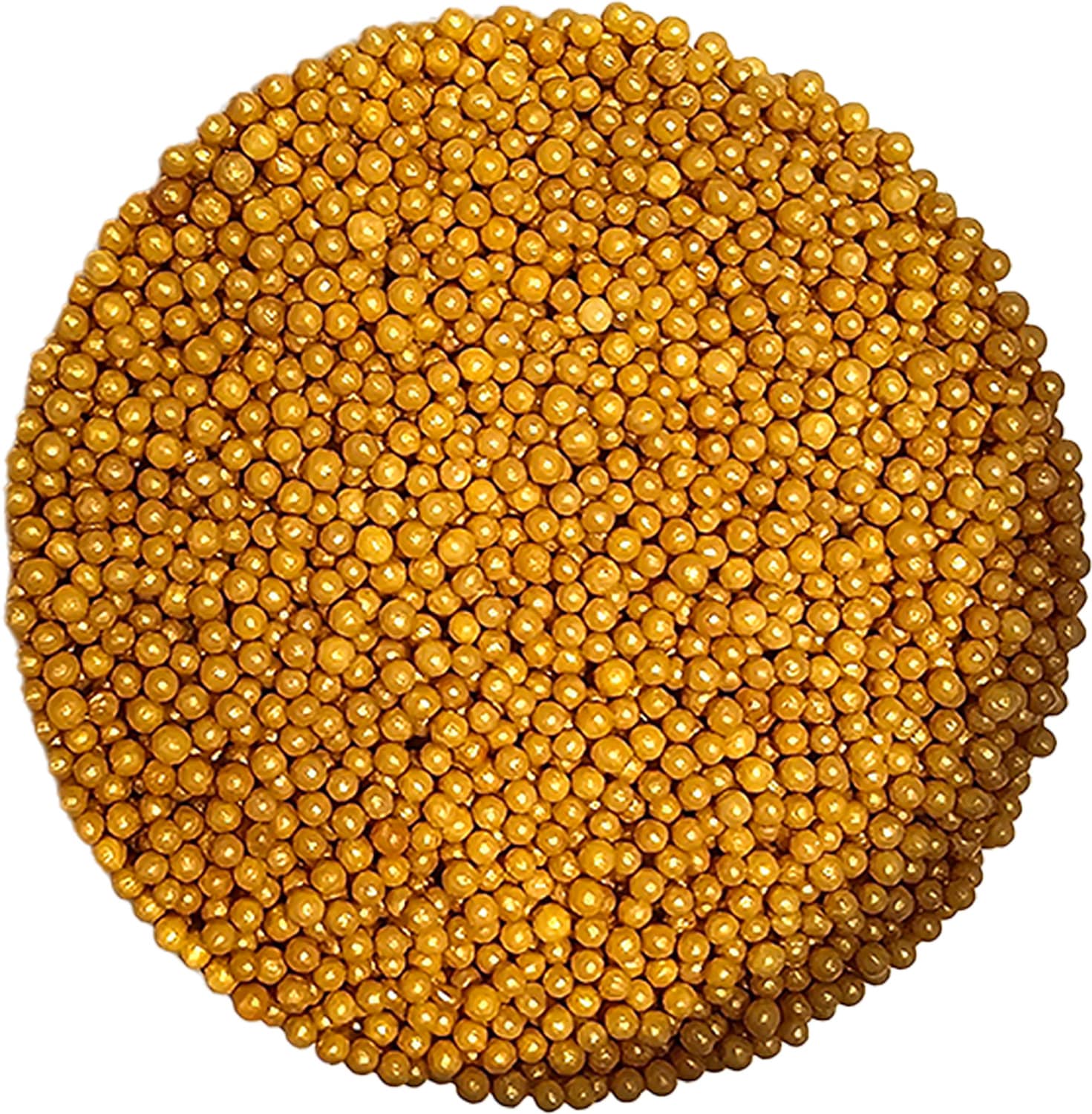 סוכריות חרוזי סוכר זהב 2 ממ 100 גרם – תמונה 1