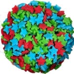 סוכריות כוכב אדום כחול ירוק 70 גרם