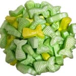 סוכריות בת הים צהוב ירוק מטאלי 100 גרם