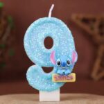 נר סטיץ כחול לבן ספרה 9 בלעדי!