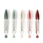 מלקחיים סילקון/נירוסטה צבעוני Bake Jou Mini