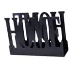 מפיון נייר HOME מתכת שחור