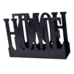 מפיון נייר HOME מתכת שחור