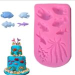 תבנית סילקון דגים/אצות 8 שקעים בלעדי!