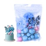 ⁦סט טופרים 19 כדורים 2 פרפרים 2 פרחים ורוד כחול⁩ – תמונה ⁦2⁩