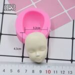 תבנית פרצוף אישה 3.2*4.2 ס"מ בלעדי! דגם 3