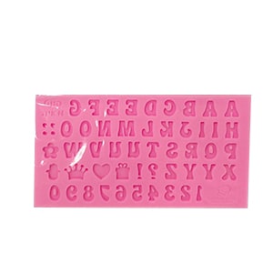 תבנית סילקון אותיות פונט מאיה ג-1 סמ – תמונה 1