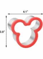 ⁦חותכן ראש מיקי מאוס נירוסטה מגן אדום 10.5-9.5 סמ⁩ – תמונה ⁦5⁩