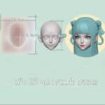 תבנית ליצירת פנים אישה בלעדי 4*3 ס"מ!