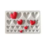 תבנית סילקון לבבות גדלים שונים בלעדי!