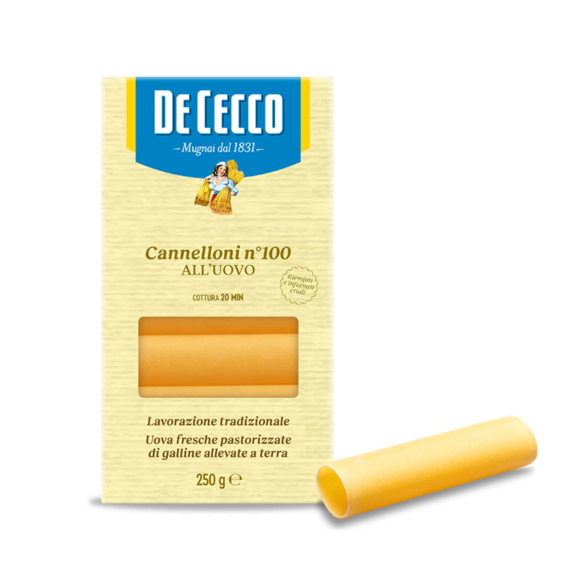 קנלוני 100 250 גר DE CECCO – תמונה 1