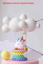 ⁦קישוט חד קרן בסלסלה לעוגה בלעדי!⁩ – תמונה ⁦2⁩