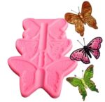 תבנית סיליקון הטבעה פרפרים 8-13.5 סמ