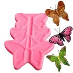 תבנית סיליקון הטבעה פרפרים 8-13.5 סמ