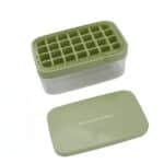 מארז לייצור קרח מסילקון : קופסא+מכסה+כף 24 שקעים